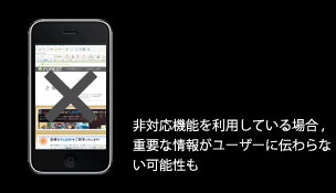 ��Ή��@�\�𗘗p���Ă���ꍇ�d�v�ȏ�񂪃��[�U�[�ɓ`���Ȃ��\����